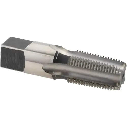 Standard Pipe Tap: 3/8-18, NPT, Regular, 4 Flutes, High Speed Steel, Bright/Uncoated