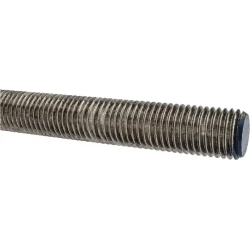 Threaded Rod: 1-8, 3 ft Long, Stainless Steel, Grade 304 (18-8) Threaded Rod: 1-8, 3 ft Long, Stainless Steel, Grade 304 (18-8)
