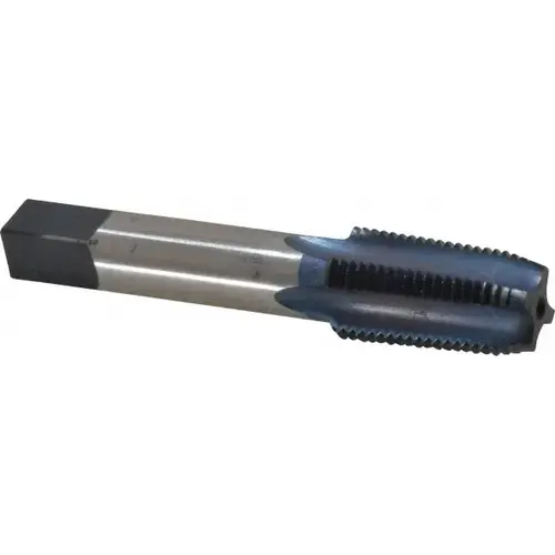 Standard Pipe Tap: 1/8-27, NPT, 4 Flutes, High Speed Steel, Blue Diamond Finish Standard Pipe Tap: 1/8-27, NPT, 4 Flutes, High Speed Steel, Blue Diamond Finish