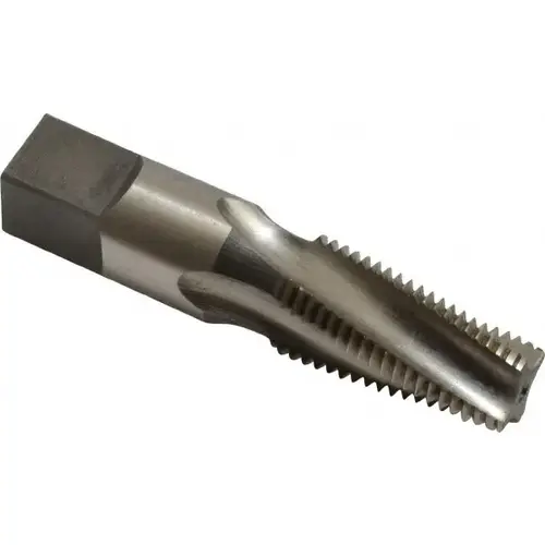 1/4-18 NPTF, 15 degree Helix, 4 Flutes, Bright Finish, High Speed Steel, Spiral Flute Pipe Tap