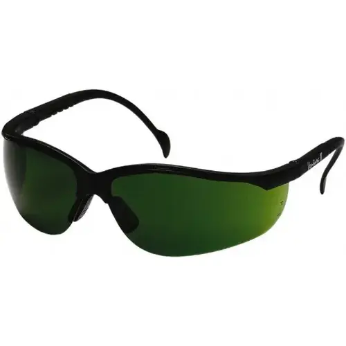 Safety Glasses: Scratch-Resistant, Polycarbonate, Green Lenses, N/A Safety Glasses: Scratch-Resistant, Polycarbonate, Green Lenses, N/A