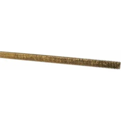 Threaded Rod: 5/16-18, 3 ft Long, Brass Threaded Rod: 5/16-18, 3 ft Long, Brass