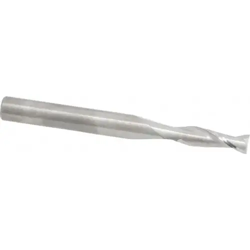 Square End Mill: 13/64 inch Dia, 5/8 inch LOC, 1/4 inch Shank Dia, 2-1/2 inch OAL, 2 Flutes, Solid Carbide
