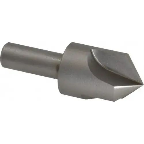Countersink: 1" Head Dia, 100 degree Included Angle, 3 Flutes, High Speed Steel, Right Hand Cut Countersink: 1" Head Dia, 100 degree Included Angle, 3 Flutes, High Speed Steel, Right Hand Cut