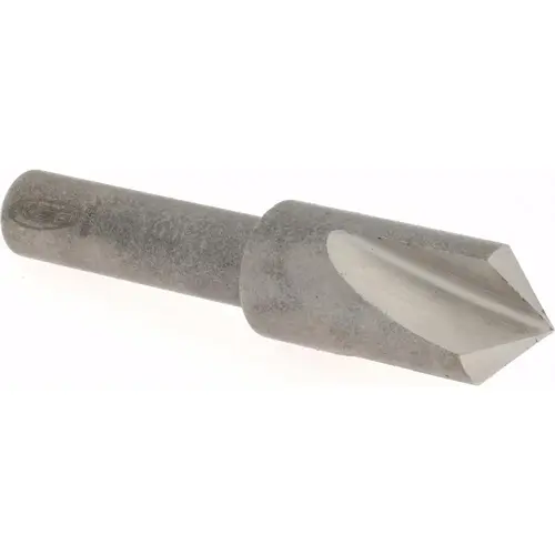 Countersink: 3/8" Head Dia, 100 degree Included Angle, 3 Flutes, High Speed Steel, Right Hand Cut Countersink: 3/8" Head Dia, 100 degree Included Angle, 3 Flutes, High Speed Steel, Right Hand Cut