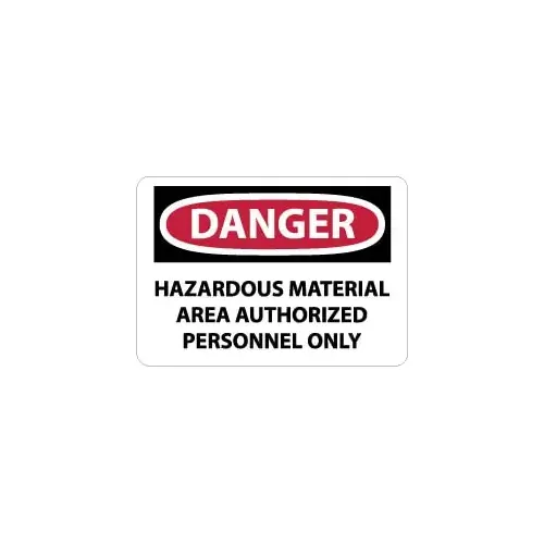 Accuform D547AB Security & Admittance Sign: Rectangle, 