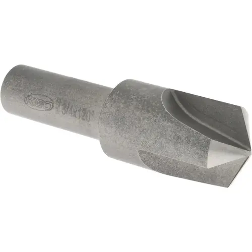 Countersink: 3/4" Head Dia, 120 degree Included Angle, 3 Flutes, High Speed Steel, Right Hand Cut