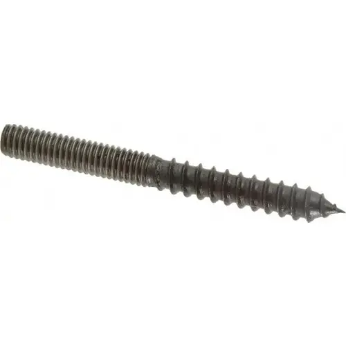 3/8-16, 3/8" Screw, 3-1/2" Long, Steel Hanger Bolt - pack of 5