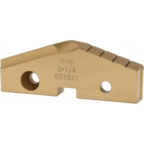 Spade Drill Insert: 3-1/4" Dia, Seat Size 6, High Speed Steel TiN Spade Drill Insert: 3-1/4" Dia, Seat Size 6, High Speed Steel TiN