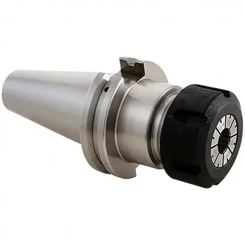 Collet Chuck: 0.512" Capacity, ER Collet, Taper Shank