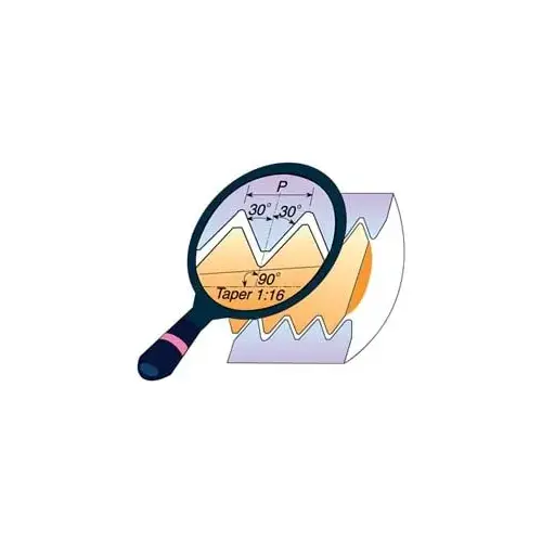 Laydown Threading Insert: 16 IR 8 NPT P25C INS, Solid Carbide Uncoated