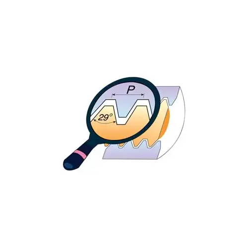 Laydown Threading Insert: 16 ER 8 STACME P25C, Solid Carbide Coated Laydown Threading Insert: 16 ER 8 STACME P25C, Solid Carbide Coated