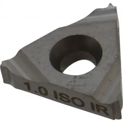 Laydown Threading Insert: 16 IR 1.0 ISO P30, Solid Carbide Uncoated Laydown Threading Insert: 16 IR 1.0 ISO P30, Solid Carbide Uncoated