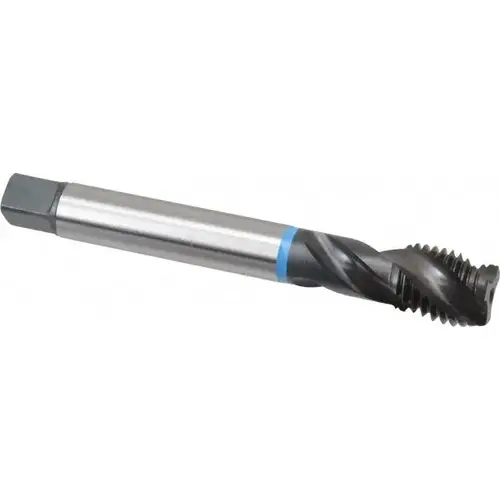 Spiral Flute Tap: M20x2.50 Metric Coarse, 3 Flutes, Modified Bottoming, 6H Class of Fit, Cobalt, Oxide Coated Spiral Flute Tap: M20x2.50 Metric Coarse, 3 Flutes, Modified Bottoming, 6H Class of Fit, Cobalt, Oxide Coated