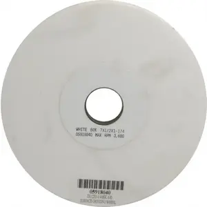 Grier Abrasives T1-7W31067 Surface Grinding Wheel: 7" Dia, 1/2" Thick, 1-1/4" Hole, 80 Grit, K Hardness