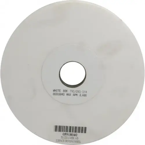 Surface Grinding Wheel: 7" Dia, 1/2" Thick, 1-1/4" Hole, 80 Grit, K Hardness