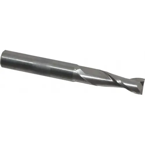 Square End Mill: 9/32 inch Dia, 3/4 inch LOC, 5/16 inch Shank Dia, 2-1/2 inch OAL, 2 Flutes, Solid Carbide Square End Mill: 9/32 inch Dia, 3/4 inch LOC, 5/16 inch Shank Dia, 2-1/2 inch OAL, 2 Flutes, Solid Carbide