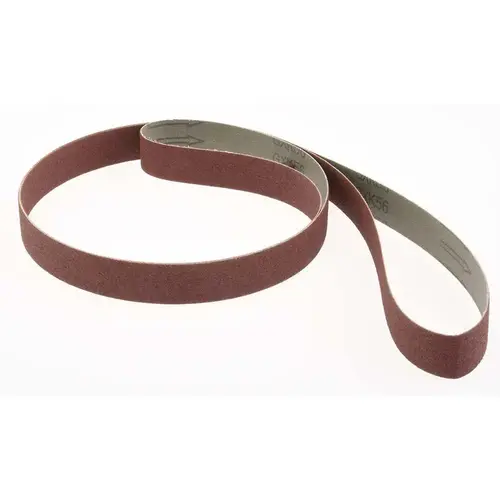Abrasive Belt: 1" Wide, 72" Long, 120 Grit, Aluminum Oxide - pack of 10