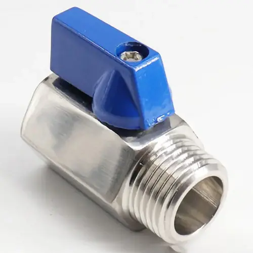 Uni-Body Mini Manual Ball Valve: 1/4" Pipe, Reduced Port