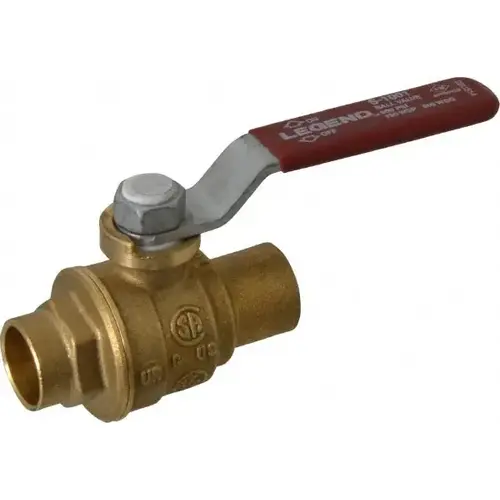Standard Manual Ball Valve: 1/2" Pipe, Full Port Standard Manual Ball Valve: 1/2" Pipe, Full Port