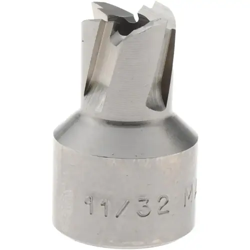 Annular Cutter: 11/32" Dia, 1/4" Depth of Cut, High Speed Steel Bright/Uncoated Annular Cutter: 11/32" Dia, 1/4" Depth of Cut, High Speed Steel Bright/Uncoated