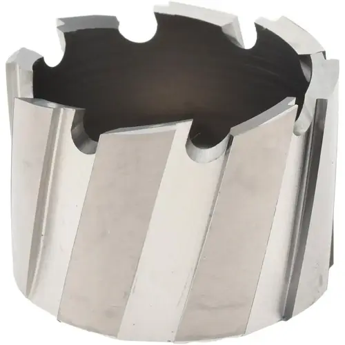 Annular Cutter: 1-1/8" Dia, 1/2" Depth of Cut, High Speed Steel Bright/Uncoated Annular Cutter: 1-1/8" Dia, 1/2" Depth of Cut, High Speed Steel Bright/Uncoated