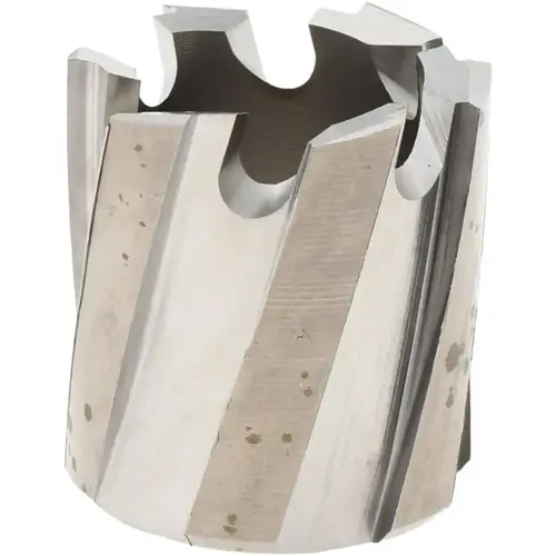 Annular Cutter: 9/16" Dia, 1/4" Depth of Cut, High Speed Steel Bright/Uncoated Annular Cutter: 9/16" Dia, 1/4" Depth of Cut, High Speed Steel Bright/Uncoated