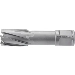 Holemaker Technology 109020-0050 Annular Cutters; Cutter Diameter (Inch): 9/16 ; Cutting Depth (Inch): 2 ; Tool Material: Carbide Tipped ; Connection Type: Weldon ; Connection Size: 3/4 in ; Coating/Finish: Bright/Uncoated
