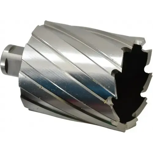 Annular Cutter: 2-1/4" Dia, 2" Depth of Cut, High Speed Steel Bright/Uncoated Annular Cutter: 2-1/4" Dia, 2" Depth of Cut, High Speed Steel Bright/Uncoated