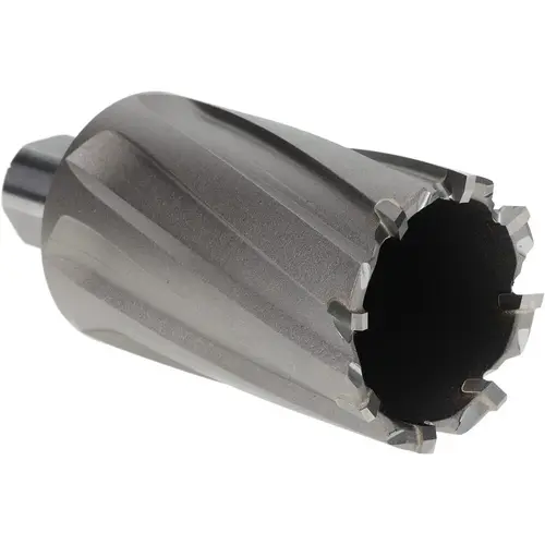 Annular Cutter: 1-5/8" Dia, 2" Depth of Cut, Carbide Tipped Bright/Uncoated