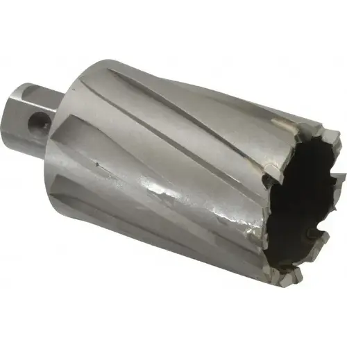 Annular Cutter: 1-3/4" Dia, 2" Depth of Cut, Carbide Tipped Bright/Uncoated