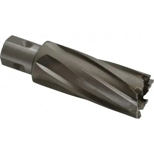Annular Cutter: 1-1/16" Dia, 2" Depth of Cut, Carbide Tipped Bright/Uncoated
