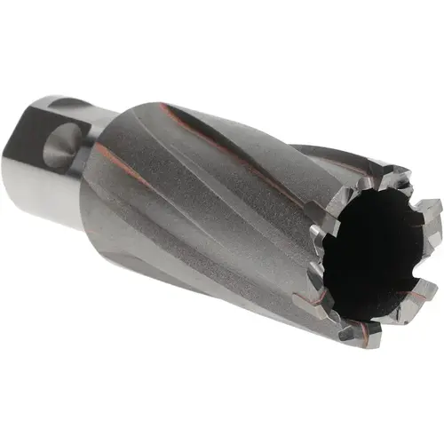 Annular Cutter: 1" Dia, 1-3/8" Depth of Cut, Carbide Tipped Bright/Uncoated