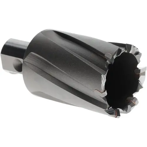 Annular Cutter: 1-3/8" Dia, 1-3/8" Depth of Cut, Carbide Tipped Bright/Uncoated