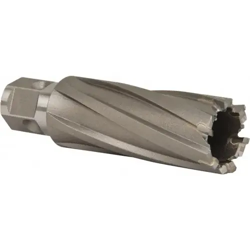 Annular Cutter: 1" Dia, 2" Depth of Cut, Carbide Tipped Bright/Uncoated