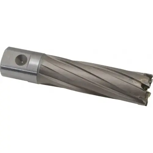 Annular Cutter: 3/4" Dia, 2" Depth of Cut, Carbide Tipped Bright/Uncoated Annular Cutter: 3/4" Dia, 2" Depth of Cut, Carbide Tipped Bright/Uncoated