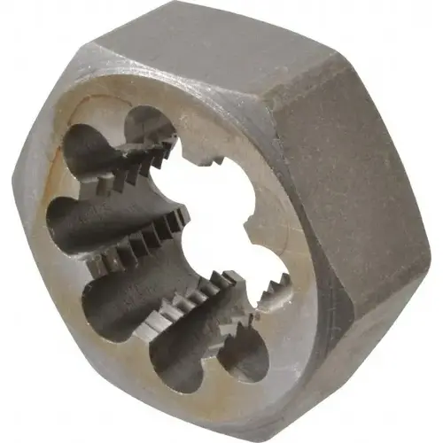 Hex Rethreading Die: 1-3/8-8, 1" Thick, Right Hand, Carbon Steel Hex Rethreading Die: 1-3/8-8, 1" Thick, Right Hand, Carbon Steel