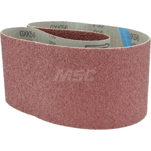 Abrasive Belt: 4" Wide, 36" Long, 36 Grit, Aluminum Oxide Abrasive Belt: 4" Wide, 36" Long, 36 Grit, Aluminum Oxide