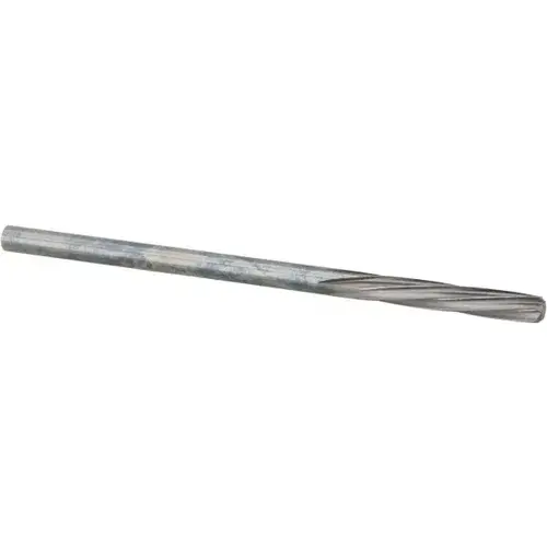 Chucking Reamer: 0.1079" Dia, 2-1/4" OAL, 19/32" Flute Length, Straight Shank, Solid Carbide Bright (Polished)