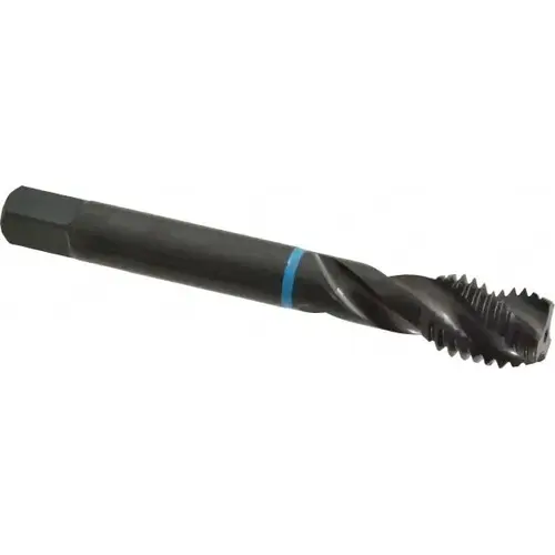 Spiral Flute Tap: 5/8-11 UNC, 3 Flutes, Modified Bottoming, 3B Class of Fit, Cobalt, Oxide Coated Spiral Flute Tap: 5/8-11 UNC, 3 Flutes, Modified Bottoming, 3B Class of Fit, Cobalt, Oxide Coated