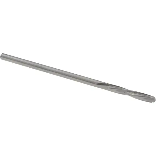 Chucking Reamer: #49, 1.9700" OAL, 0.4330" Flute Length, Straight-Cylindrical Shank, Solid Carbide Bright/Uncoated