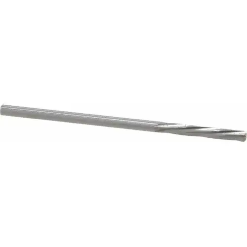 Chucking Reamer: 0.1031" Dia, 2-1/4" OAL, 19/32" Flute Length, Straight Shank, Solid Carbide Bright (Polished)