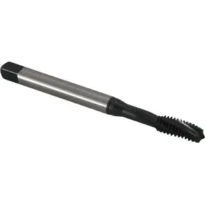 Emuge BU456011.5009 Spiral Flute Tap: 1/4-20 UNC, 3 Flutes, Modified Bottoming, 3BX Class of Fit, Cobalt, Oxide Coated