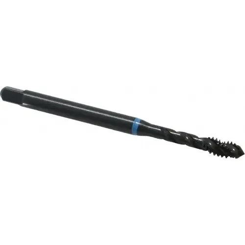 Spiral Flute Tap: #10-24 UNC, 3 Flutes, Modified Bottoming, 2B Class of Fit, Cobalt, Oxide Coated Spiral Flute Tap: #10-24 UNC, 3 Flutes, Modified Bottoming, 2B Class of Fit, Cobalt, Oxide Coated