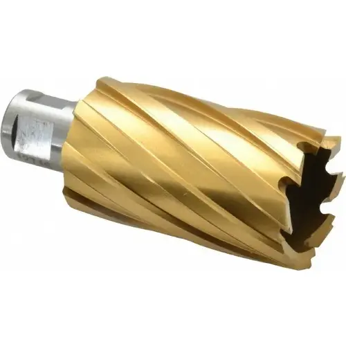 Annular Cutter: 1-7/16" Dia, 2" Depth of Cut, High Speed Steel TiN