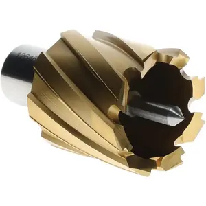 Hougen 12646 Annular Cutter: 1-7/16" Dia, 1" Depth of Cut, High Speed Steel Titanium Nitride