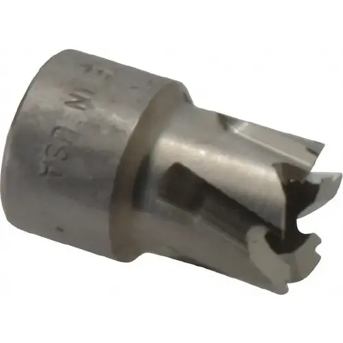 Annular Cutter: 0.4331" Dia, 1/4" Depth of Cut, High Speed Steel Bright/Uncoated