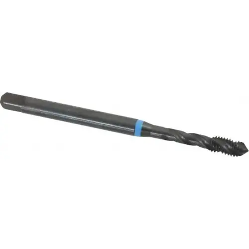 Spiral Flute Tap: #10-32 UNF, 3 Flutes, Modified Bottoming, 2B Class of Fit, Cobalt, Oxide Coated Spiral Flute Tap: #10-32 UNF, 3 Flutes, Modified Bottoming, 2B Class of Fit, Cobalt, Oxide Coated