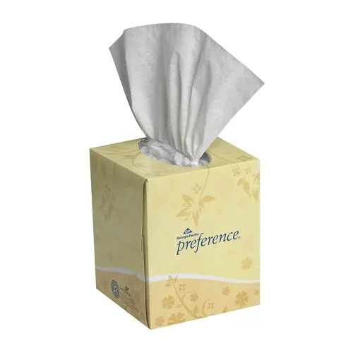 Preference Facial Tissue Cube Box 36 Boxes of 100 Sheets White Preference Facial Tissue Cube Box 36 Boxes of 100 Sheets White