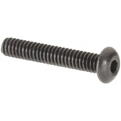 Button Socket Cap Screw: #0-80 x 3/8, Alloy Steel, Black Oxide Coated Button Socket Cap Screw: #0-80 x 3/8, Alloy Steel, Black Oxide Coated